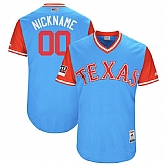 Customized Men's Rangers Light Blue 2018 Players Weekend Stitched Jersey,baseball caps,new era cap wholesale,wholesale hats